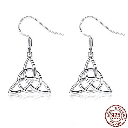 Boucles d'oreilles Triskel des sorcières - Argent - Bonheur de Lune