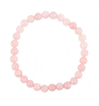 Bracelet quartz rose "Tendresse et apaisement" - 6mm - Bonheur de Lune