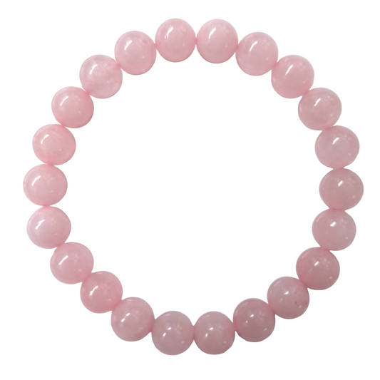 Bracelet Quartz Rose "Amour et Apaisement"  8mm - Bonheur de Lune