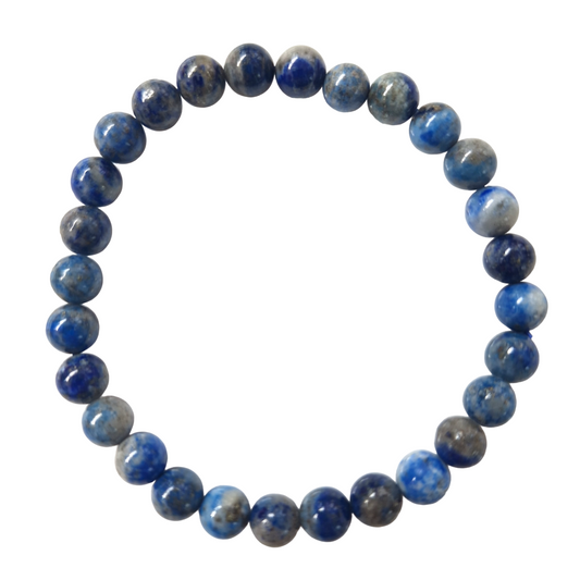 Bracelet Lapis Lazuli " Sagesse et communication" - 6mm 💫 - Bonheur de Lune