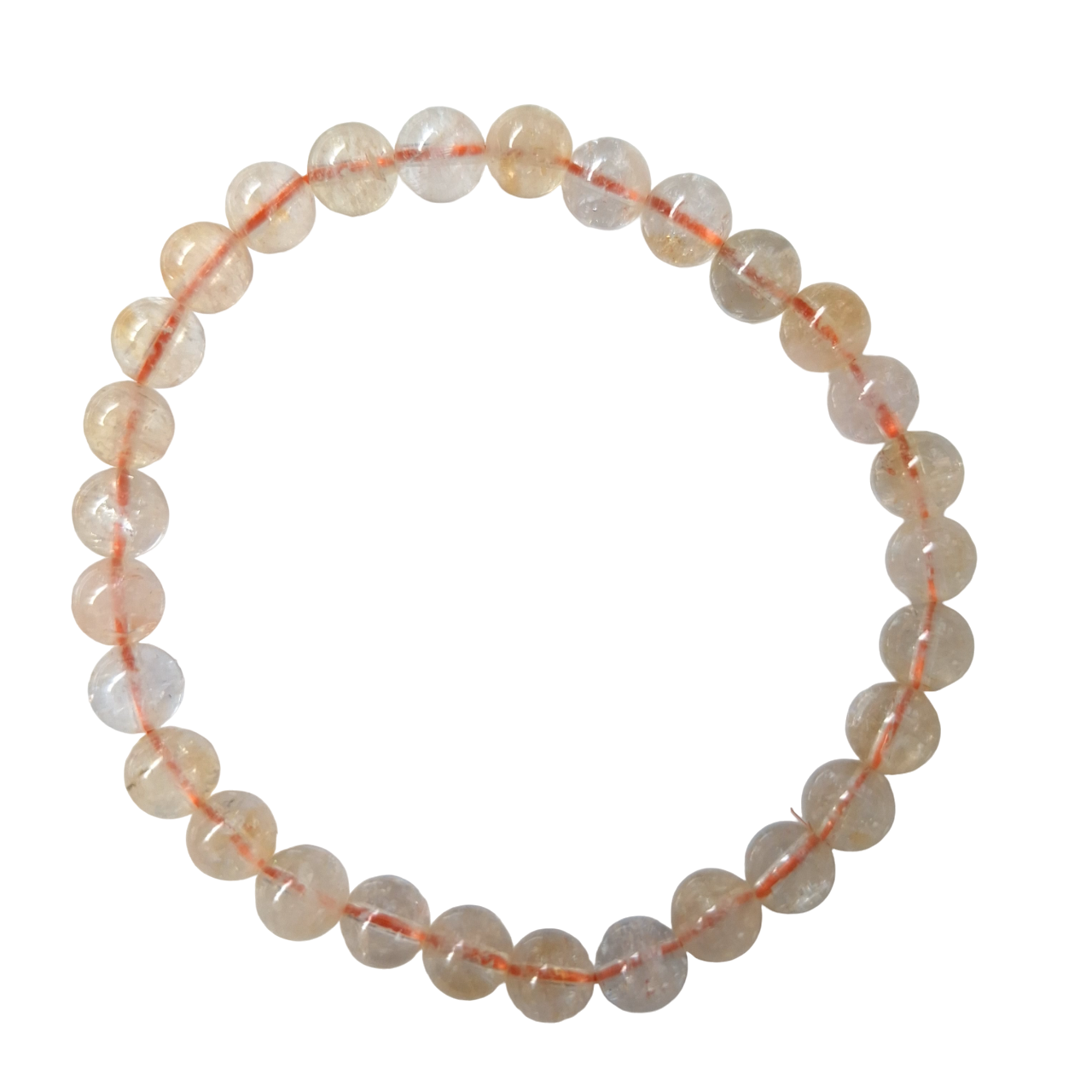 Bracelet Citrine "Energie positive et abondance" -6 mm - Bonheur de Lune