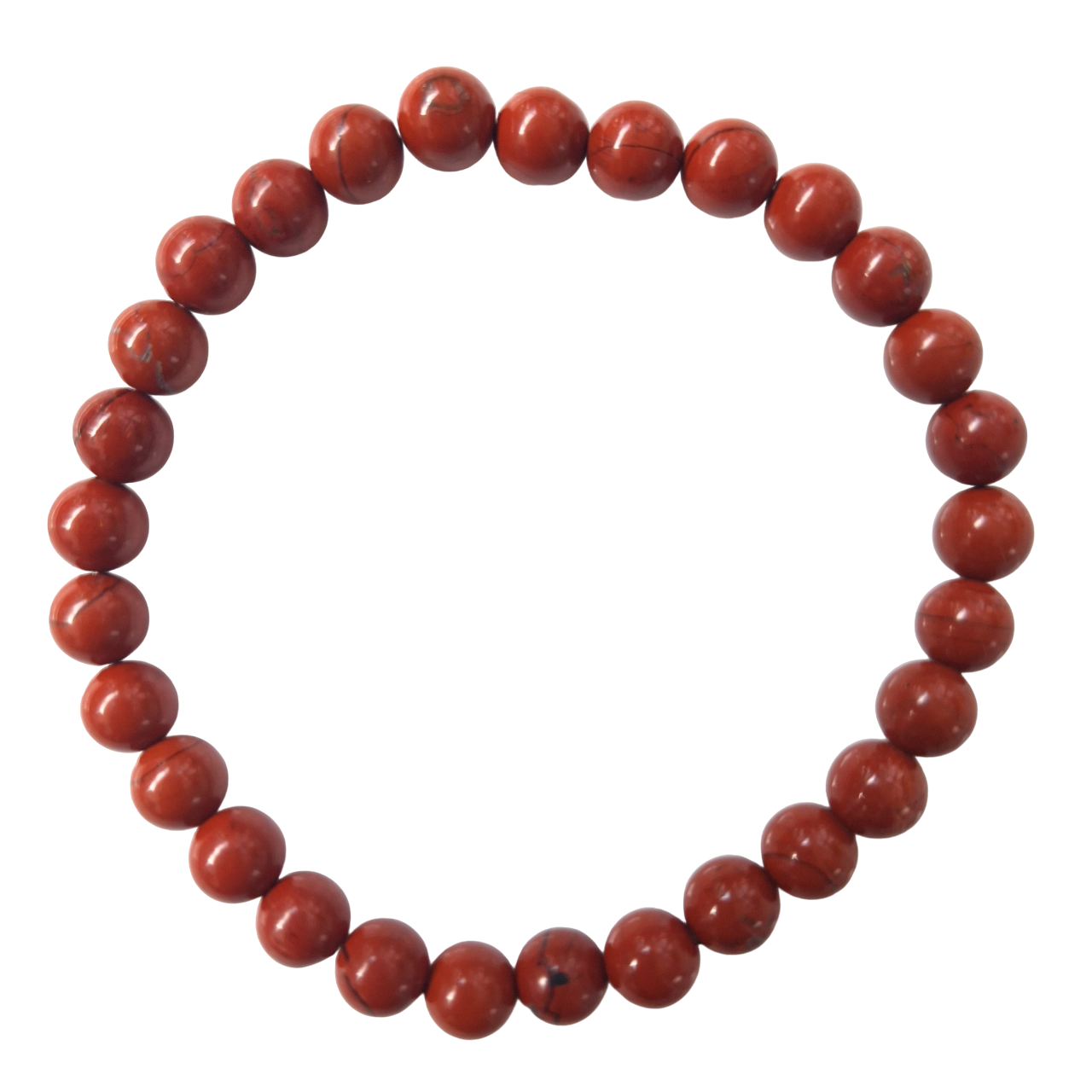 Bracelet Jaspe Rouge 6 mm "Energie et Vitalité" - Bonheur de Lune