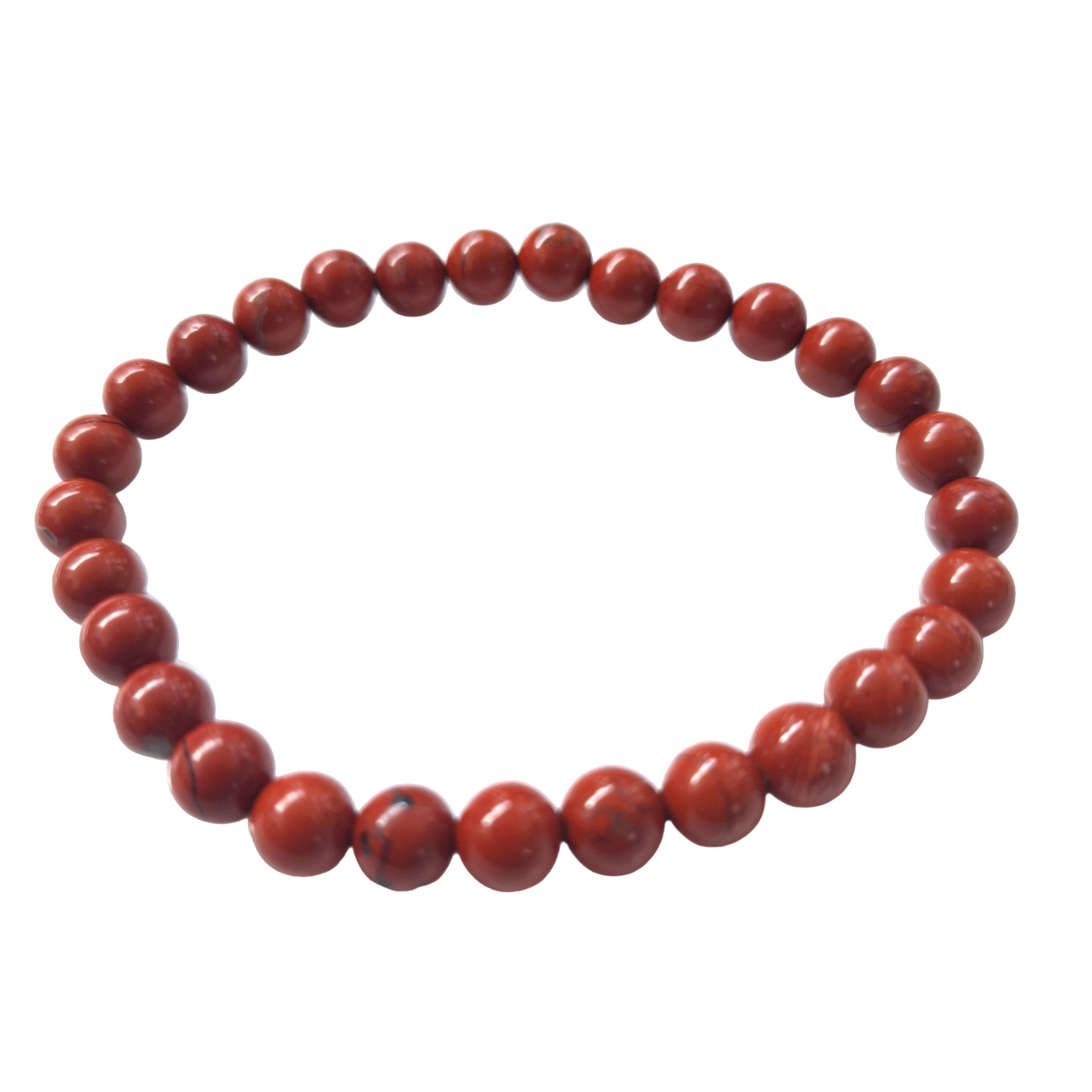 Bracelet Jaspe Rouge 6 mm "Energie et Vitalité" - Bonheur de Lune