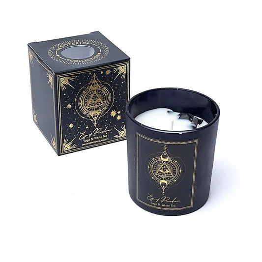 Bougie rituel de protection Eye of Providence - Parfum Sauge et Thé Blanc - 120g 🌟