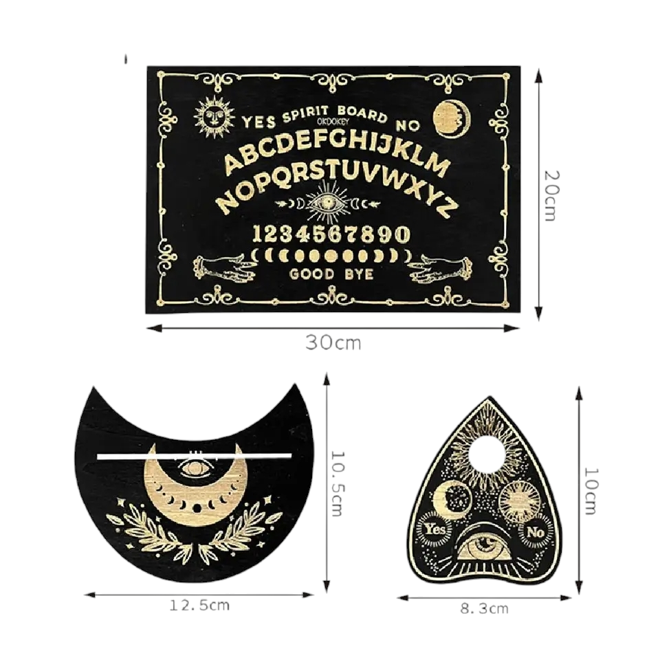 Planche de Ouija Mystique avec Porte-Photo - Design Élégant et Enigmatique 🌌