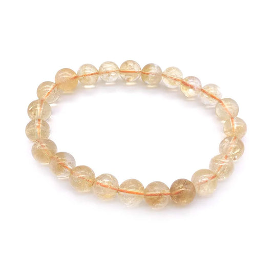 Bracelet en Citrine "Joie, Abondance et Énergie Positive" 8 mm