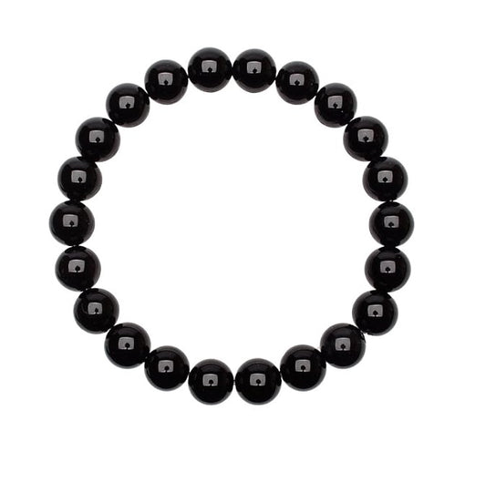 Bracelet Onyx Noir "Protection contre les énergies négatives" 8mm - Bonheur de Lune